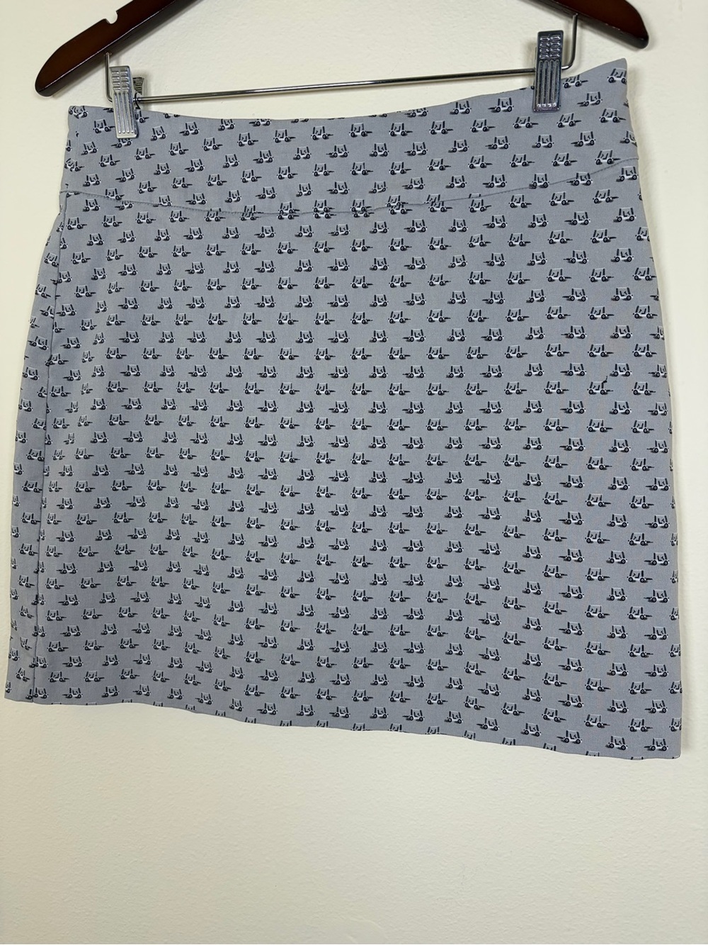Holland Ave Golf Cart Print Skort Size 14 Gray Stretch Athletic Skirt Shorts